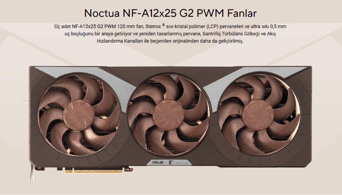 ASUS RTX 5080 Noctua Edition İncelemesi: Sessiz Canavarın Anatomisi 3 ASUS RTX 5080 Noctua