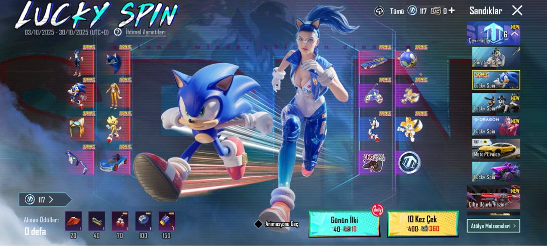 PUBG MOBİLE X SONIC