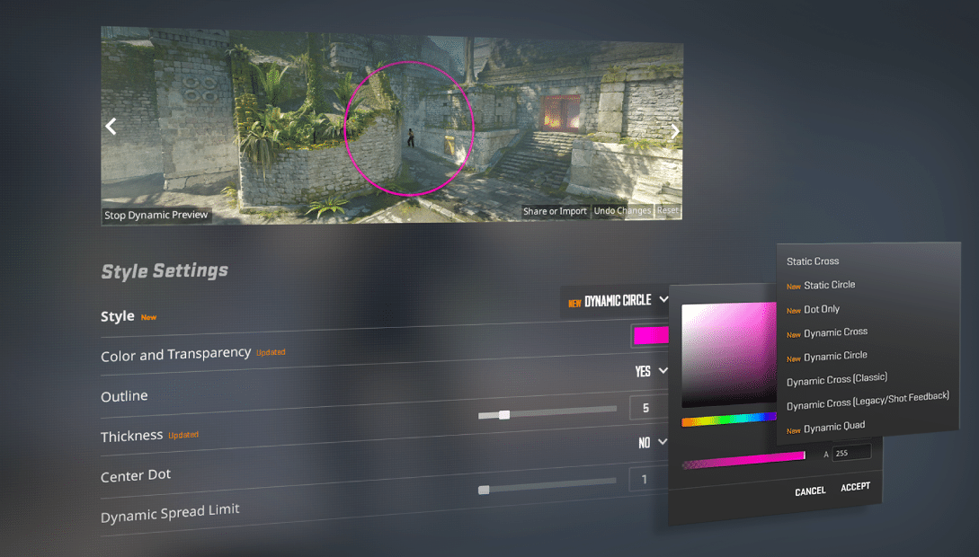 cs2 yeni crosshair